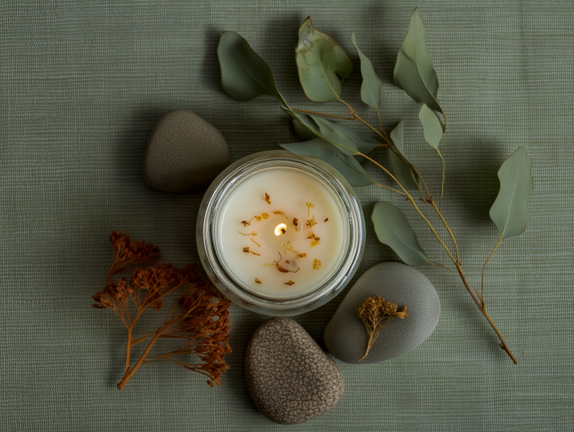 Osmanthus Ritualkerze | Der geheime Garten von Elyveve