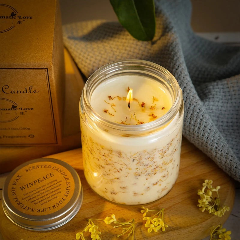 Osmanthus Ritualkerze | Der geheime Garten von Elyveve