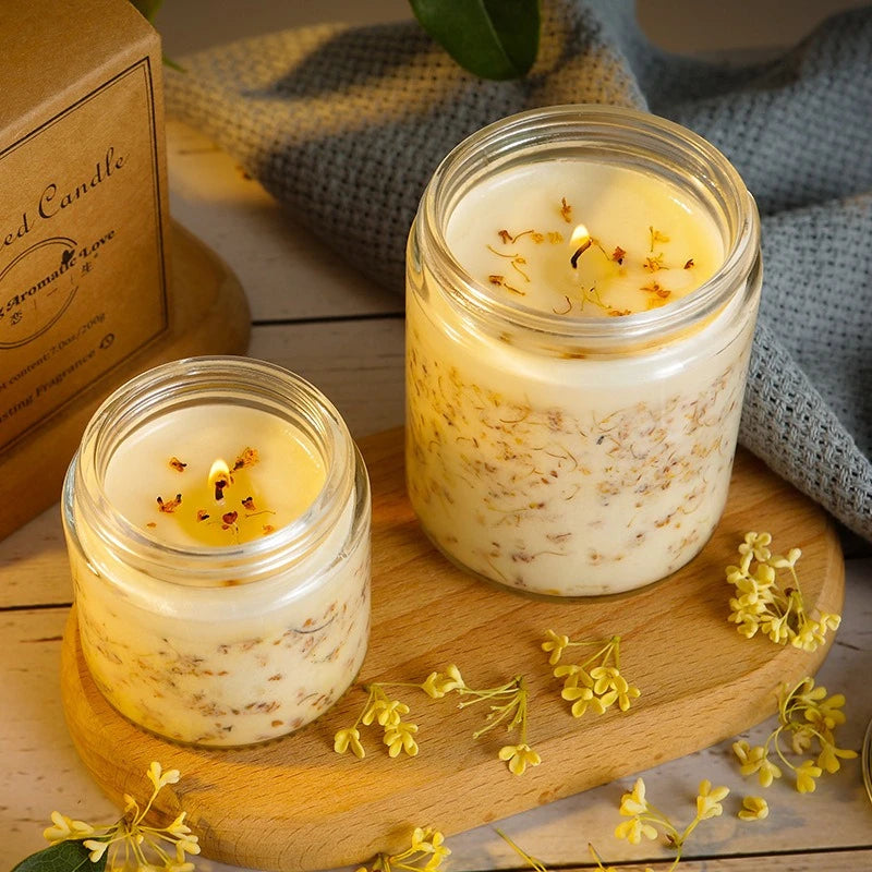 Osmanthus Ritualkerze | Der geheime Garten von Elyveve