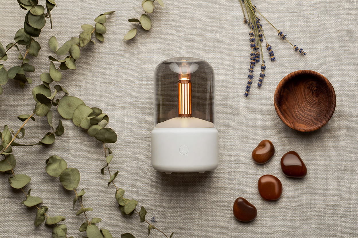 Aura | Aroma Diffusor mit Kerzenlicht