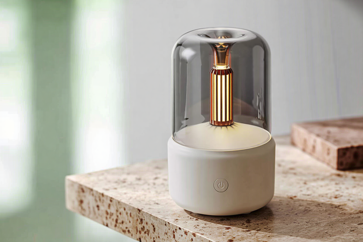 Aura | Aroma Diffusor mit Kerzenlicht